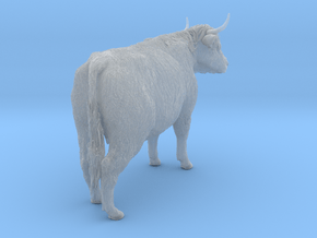 Highland Cattle 1:9 Standing Female in Clear Ultra Fine Detail Plastic