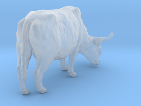 Highland Cattle 1:72 Grazing Female 2 in Clear Ultra Fine Detail Plastic