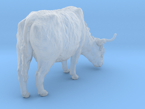 Highland Cattle 1:48 Grazing Female 2 in Clear Ultra Fine Detail Plastic