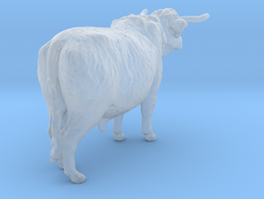 Highland Cattle 1:72 Standing Male in Clear Ultra Fine Detail Plastic