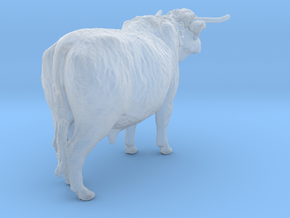 Highland Cattle 1:48 Standing Male in Clear Ultra Fine Detail Plastic