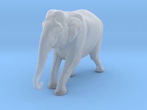 Indian Elephant 1:48 Female descends slope in Clear Ultra Fine Detail Plastic