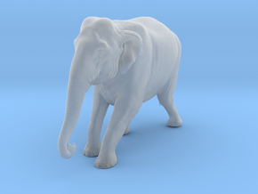 Indian Elephant 1:20 Female descends slope in Clear Ultra Fine Detail Plastic