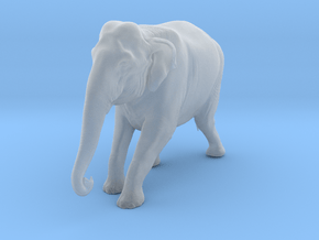 Indian Elephant 1:25 Female descends slope in Clear Ultra Fine Detail Plastic