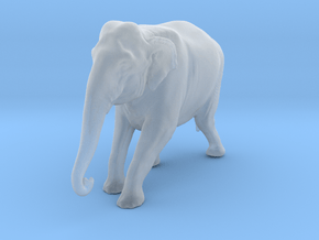 Indian Elephant 1:72 Female descends slope in Clear Ultra Fine Detail Plastic