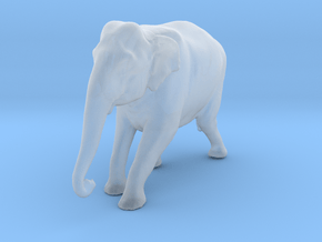 Indian Elephant 1:120 Female descends slope in Clear Ultra Fine Detail Plastic