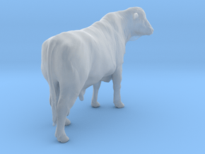 Brangus 1:12 Standing Bull 2 in Clear Ultra Fine Detail Plastic