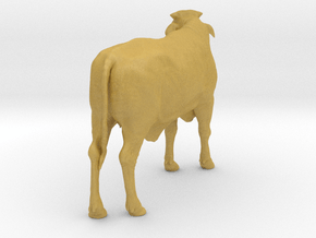 1/2 Brahman x 1/2 Brangus 1:9 Standing Heifer 3 in Tan Fine Detail Plastic