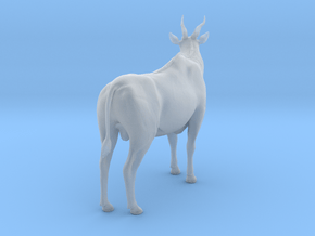 Common Eland 1:15 Standing Male in Clear Ultra Fine Detail Plastic