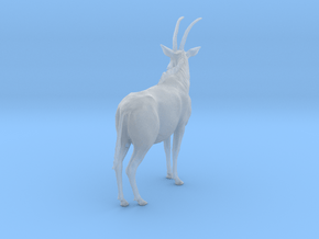 Sable Antelope 1:22 Standing Female 2 in Clear Ultra Fine Detail Plastic