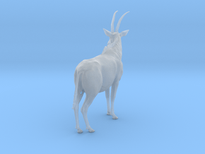 Sable Antelope 1:20 Standing Female 2 in Clear Ultra Fine Detail Plastic