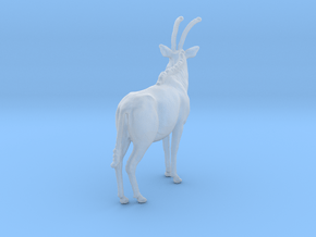 Sable Antelope 1:64 Standing Female 2 in Clear Ultra Fine Detail Plastic