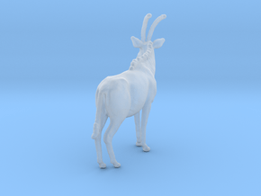 Sable Antelope 1:72 Standing Female 2 in Clear Ultra Fine Detail Plastic