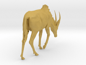 Sable Antelope 1:12 Female with head down in Tan Fine Detail Plastic