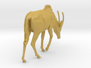 Sable Antelope 1:32 Female with head down in Tan Fine Detail Plastic