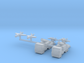 1/700 SAGEM Sperwer / Sperwer B UAV (x4) in Clear Ultra Fine Detail Plastic