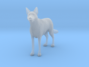 Saarloos Wolfdog 1:16 Standing Male in Clear Ultra Fine Detail Plastic