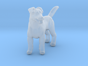 Jack Russell Terrier 1:64 Standing Male in Clear Ultra Fine Detail Plastic