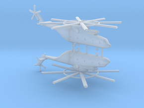 1/700 Mi-26 Halo Helicopter (x2) in Clear Ultra Fine Detail Plastic