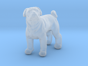 Pug 1:72 Standing Male in Clear Ultra Fine Detail Plastic