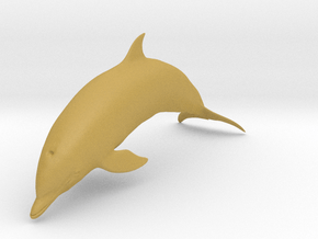 Bottlenose Dolphin 1:25 Breaching 1 in Tan Fine Detail Plastic