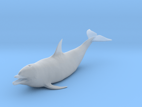 Bottlenose Dolphin 1:16 Out of the water 1 in Clear Ultra Fine Detail Plastic