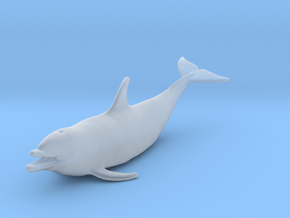 Bottlenose Dolphin 1:76 Out of the water 1 in Clear Ultra Fine Detail Plastic