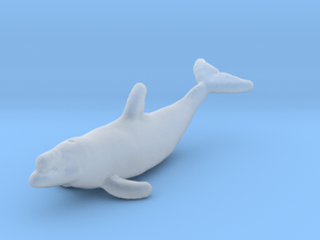 Bottlenose Dolphin 1:160 Out of the water 1 in Clear Ultra Fine Detail Plastic