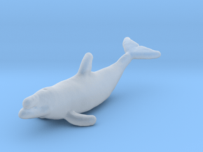 Bottlenose Dolphin 1:220 Out of the water 1 in Clear Ultra Fine Detail Plastic