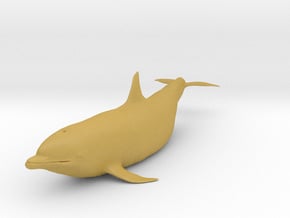 Bottlenose Dolphin 1:12 Out of the water 2 in Tan Fine Detail Plastic