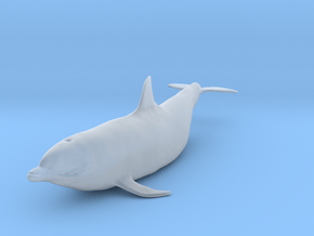 Bottlenose Dolphin 1:35 Out of the water 2 in Clear Ultra Fine Detail Plastic