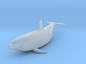 Bottlenose Dolphin 1:87 Out of the water 2 in Clear Ultra Fine Detail Plastic