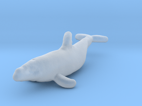 Bottlenose Dolphin 1:220 Out of the water 2 in Clear Ultra Fine Detail Plastic