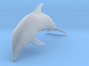 Bottlenose Dolphin 1:22 Breaching 3 in Clear Ultra Fine Detail Plastic