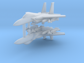 1/285 F-15E Strike Eagle (Strike Loadout) (x2) in Clear Ultra Fine Detail Plastic