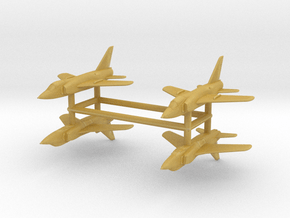 1/700 Grumman F-11 Tiger (x4) in Tan Fine Detail Plastic