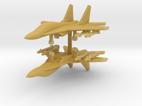 1/285 Mig-29M Fulcrum-E (x2) in Tan Fine Detail Plastic