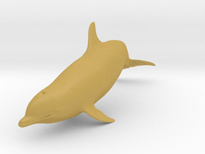 Bottlenose Dolphin 1:16 Swimming 1 in Tan Fine Detail Plastic