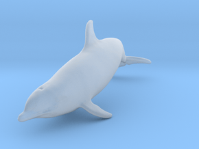 Bottlenose Dolphin 1:76 Swimming 1 in Clear Ultra Fine Detail Plastic