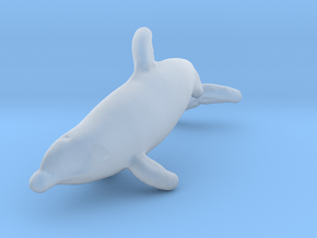 Bottlenose Dolphin 1:160 Swimming 1 in Clear Ultra Fine Detail Plastic
