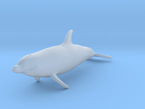Bottlenose Dolphin 1:76 Swimming 2 in Clear Ultra Fine Detail Plastic