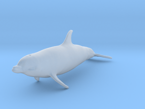 Bottlenose Dolphin 1:72 Swimming 2 in Clear Ultra Fine Detail Plastic