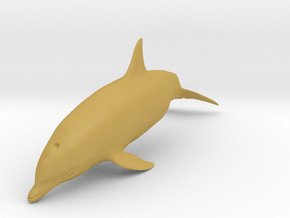 Bottlenose Dolphin 1:9 Swimming 3 in Tan Fine Detail Plastic