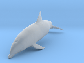 Bottlenose Dolphin 1:9 Swimming 3 in Clear Ultra Fine Detail Plastic