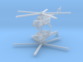 1/285 Mil Mi-17 Hip (x2) in Clear Ultra Fine Detail Plastic