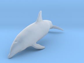 Bottlenose Dolphin 1:64 Swimming 3 in Clear Ultra Fine Detail Plastic