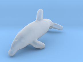 Bottlenose Dolphin 1:160 Swimming 3 in Clear Ultra Fine Detail Plastic
