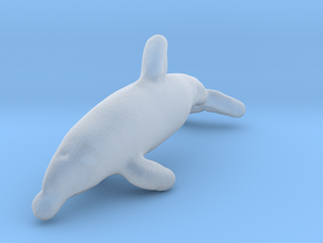 Bottlenose Dolphin 1:220 Swimming 3 in Clear Ultra Fine Detail Plastic