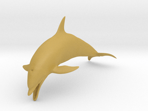 Bottlenose Dolphin 1:12 Mouth open in Tan Fine Detail Plastic