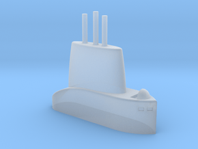 1/700 USS Torsk (SS-423) Submarine Sail in Clear Ultra Fine Detail Plastic